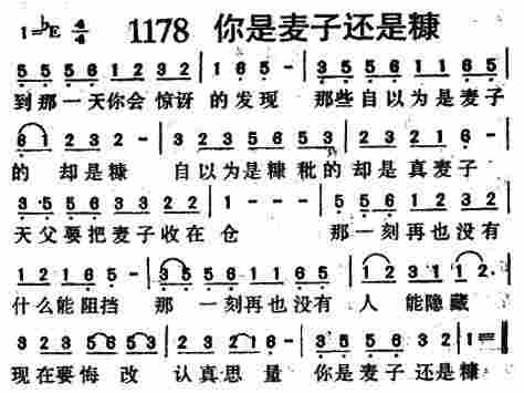 你是麦子还是糠 第 1 页