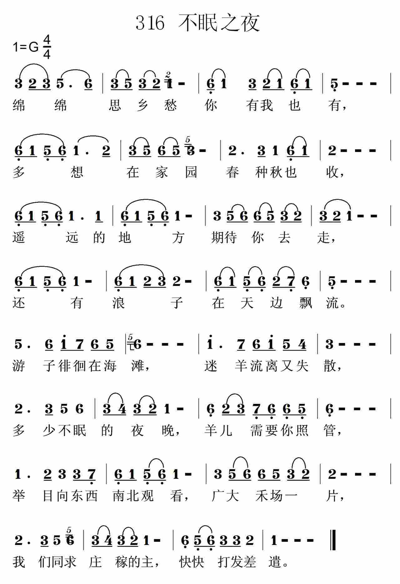 不眠的夜晚 第 1 页