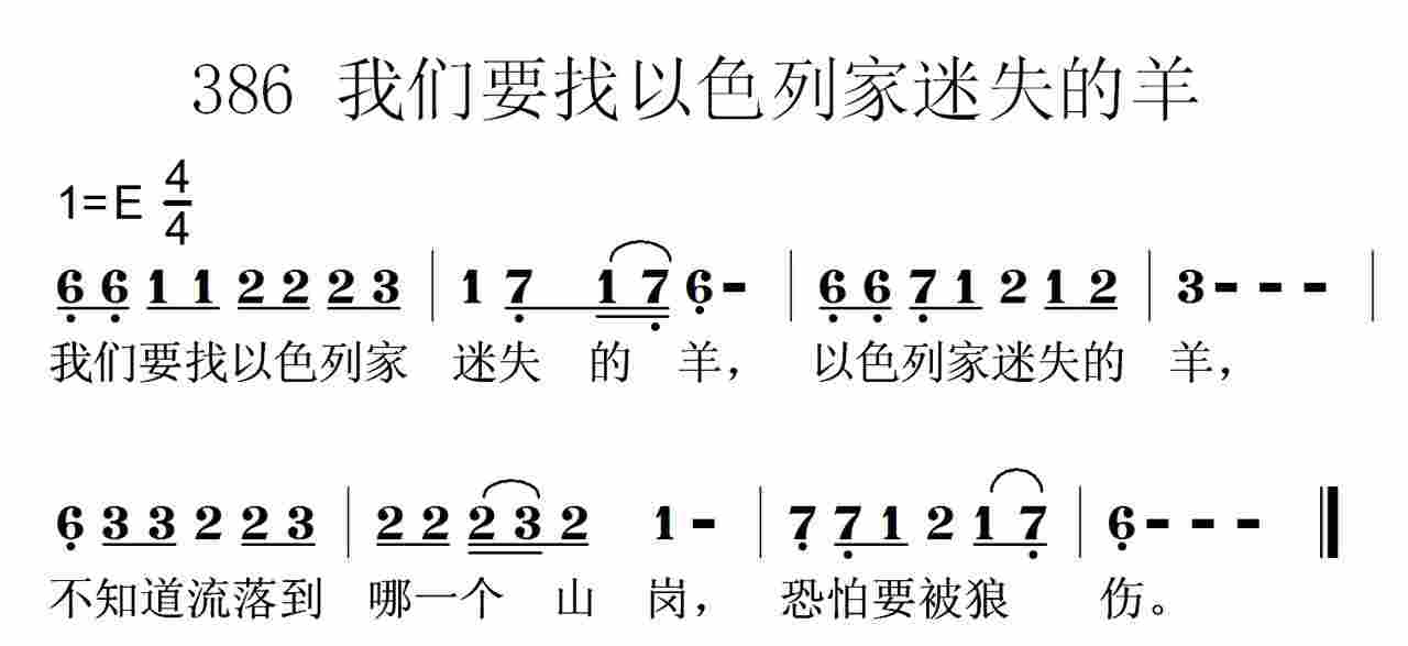 我们要找以色列家迷失的羊 第 1 页