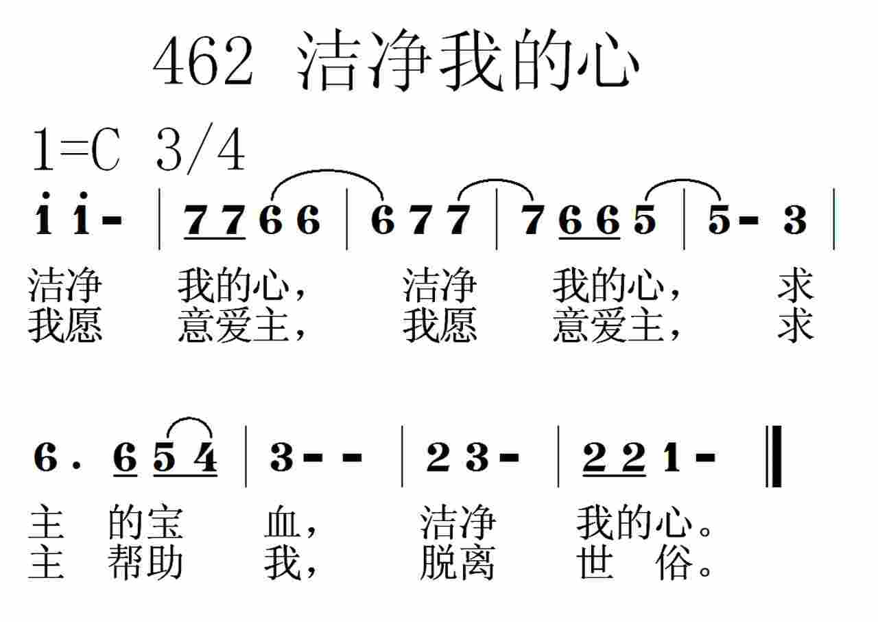 洁净我的心 第 1 页