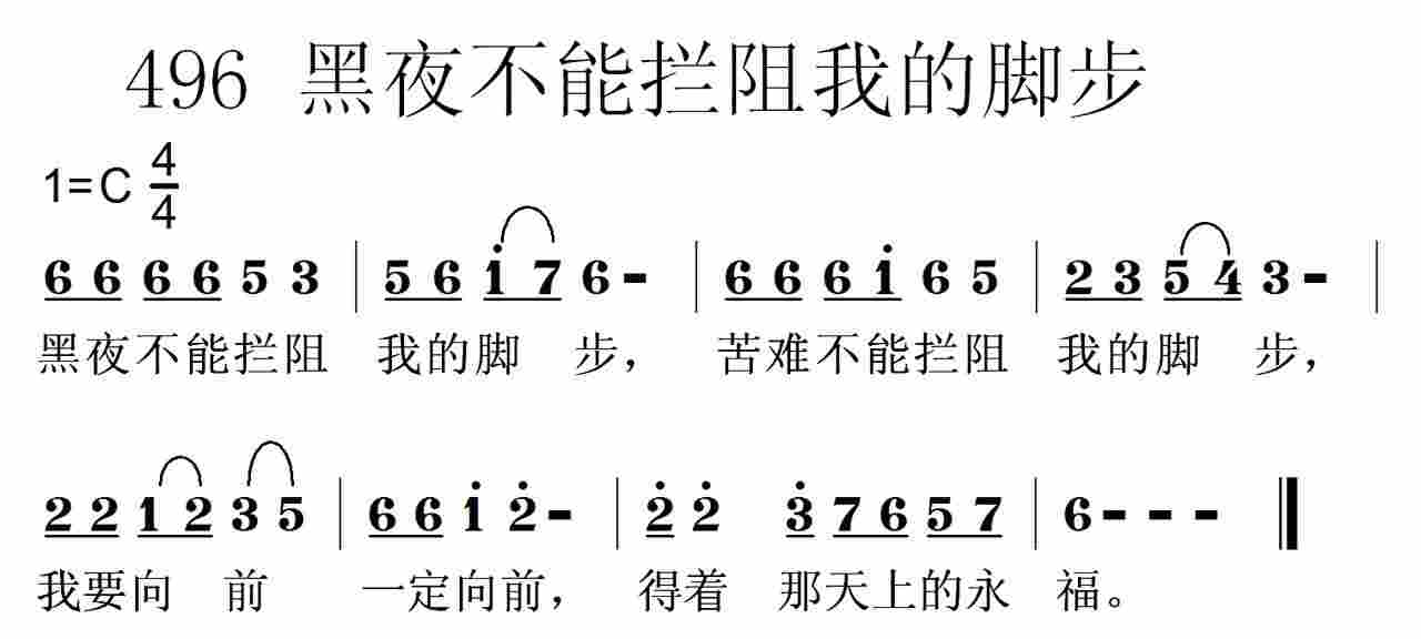 黑夜不能拦阻我的脚步 第 1 页