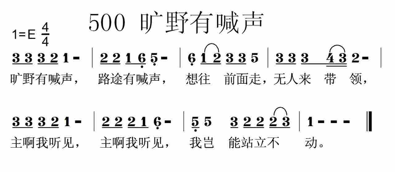 旷野有喊声 第 1 页