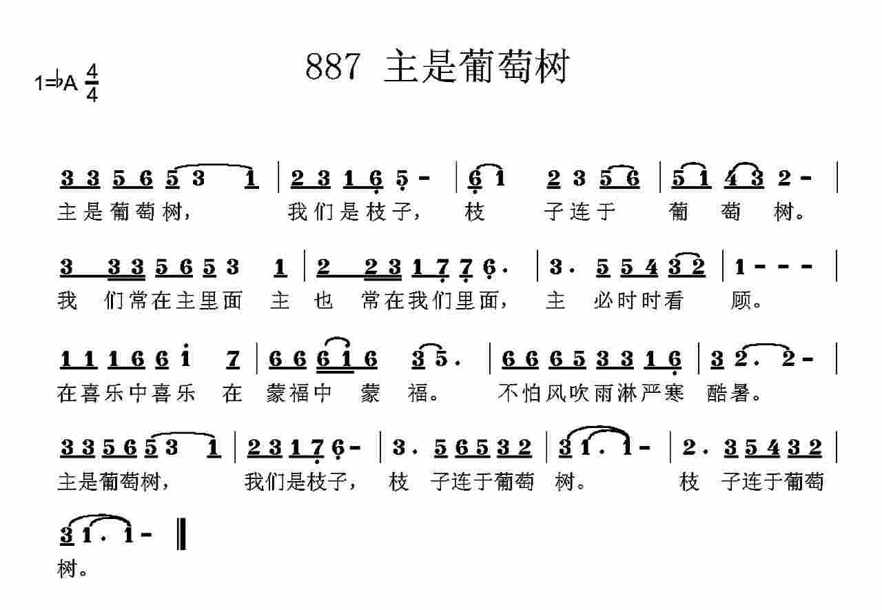 主是葡萄树 第 1 页