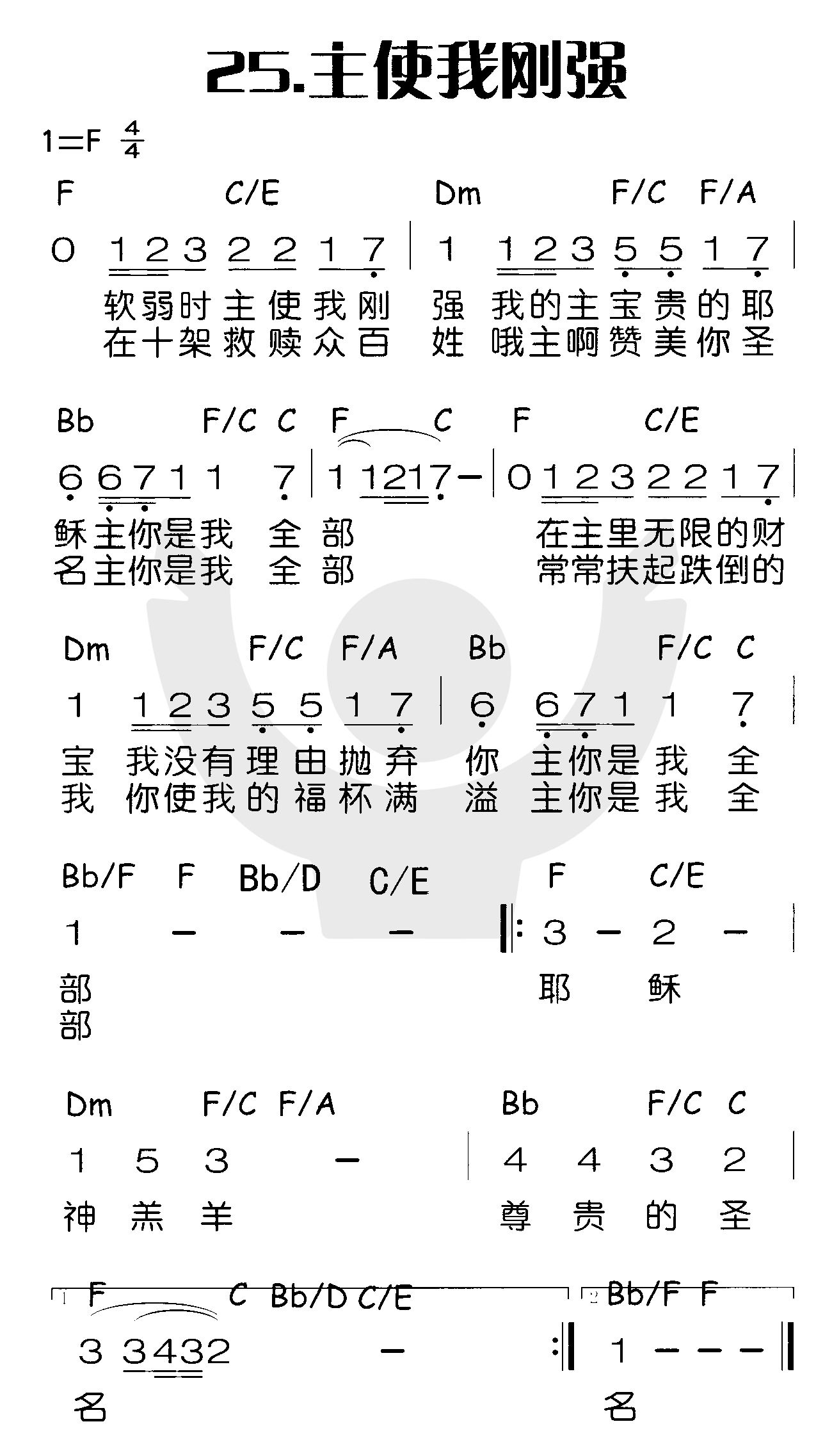 主使我刚强 第 1 页