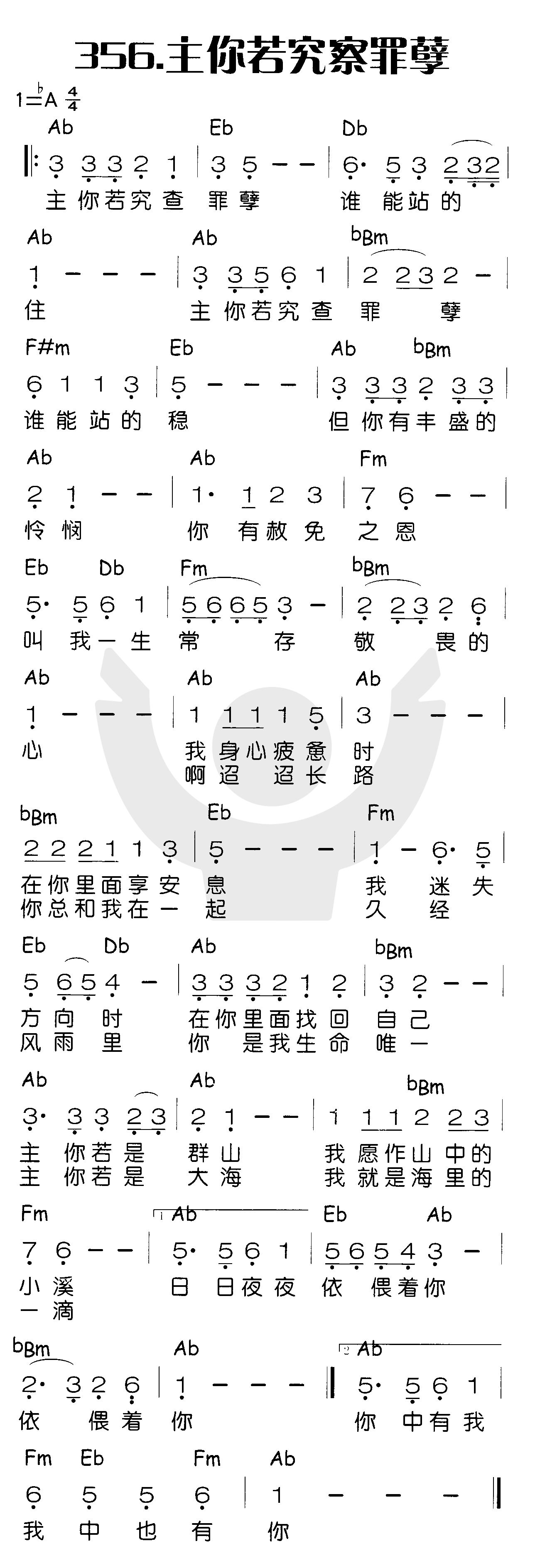 主你若究查罪孽 第 1 页
