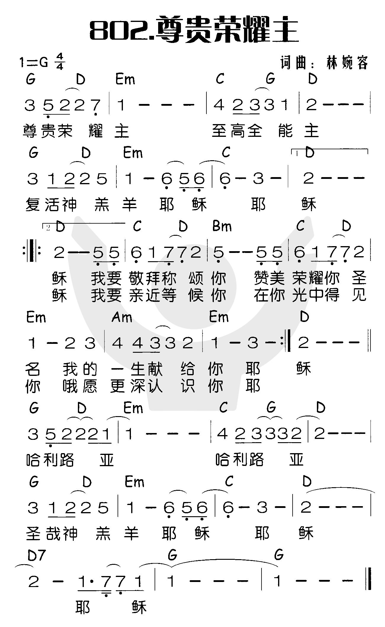 尊贵荣耀主 第 1 页