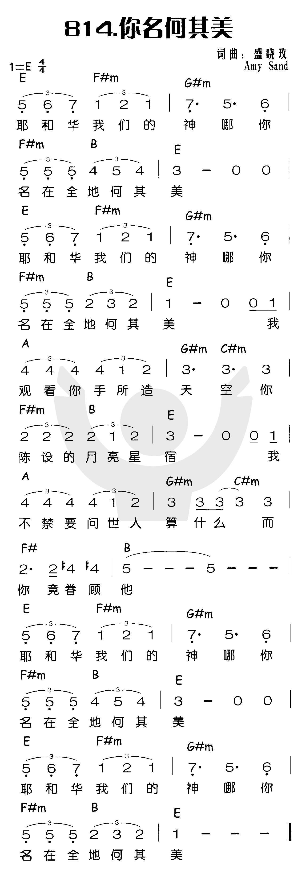 你名何其美 第 1 页
