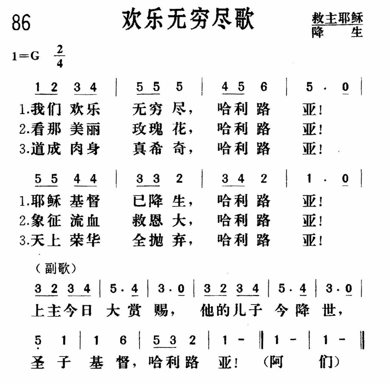 欢乐无穷尽歌 第 1 页