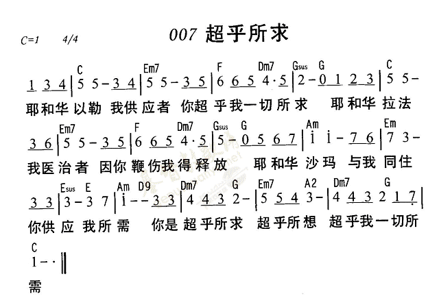 超乎所求 第 1 页