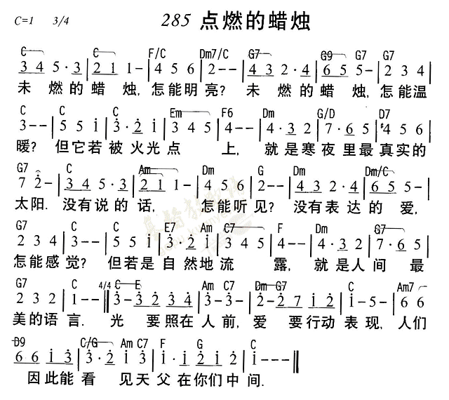 点燃的蜡烛 第 1 页