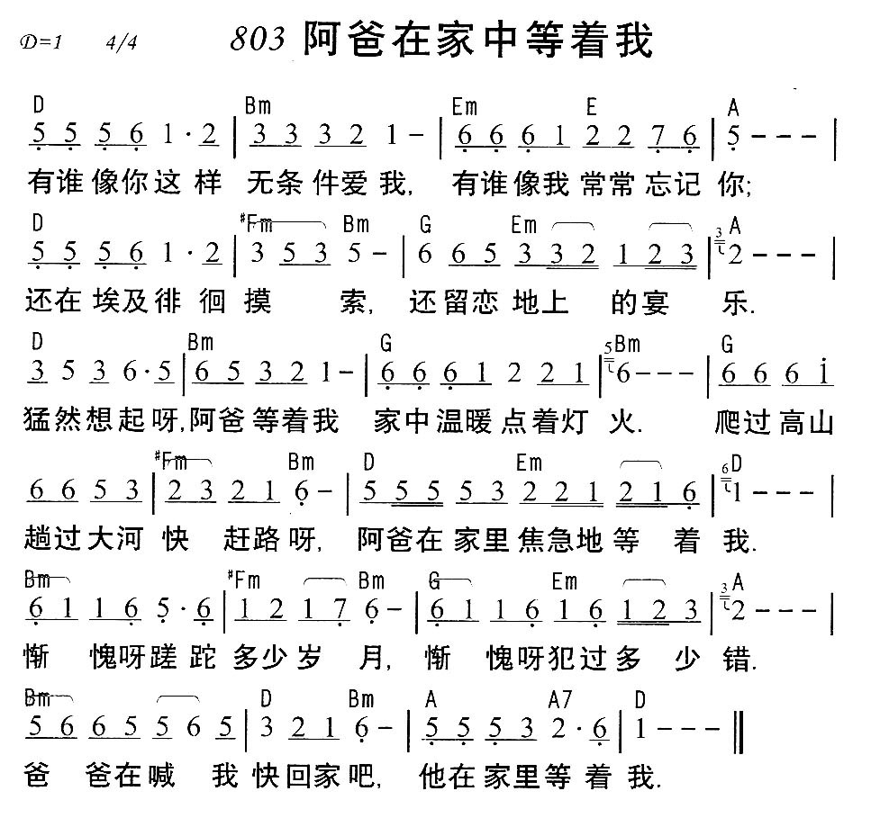 阿爸在家中等着我 第 1 页