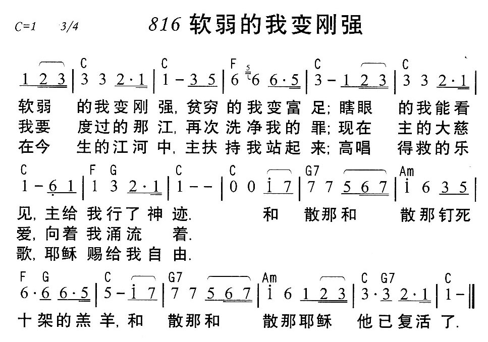 软弱的我变刚强 第 1 页