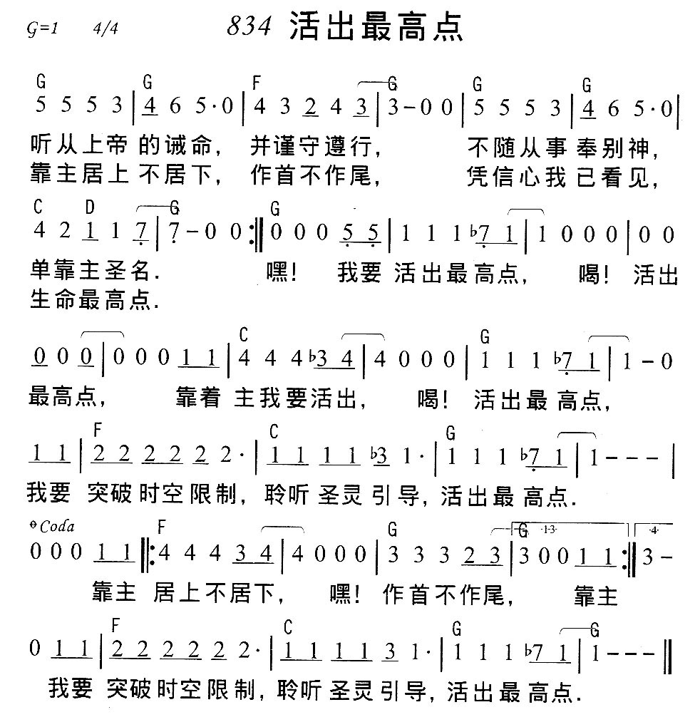 活出最高点 第 1 页