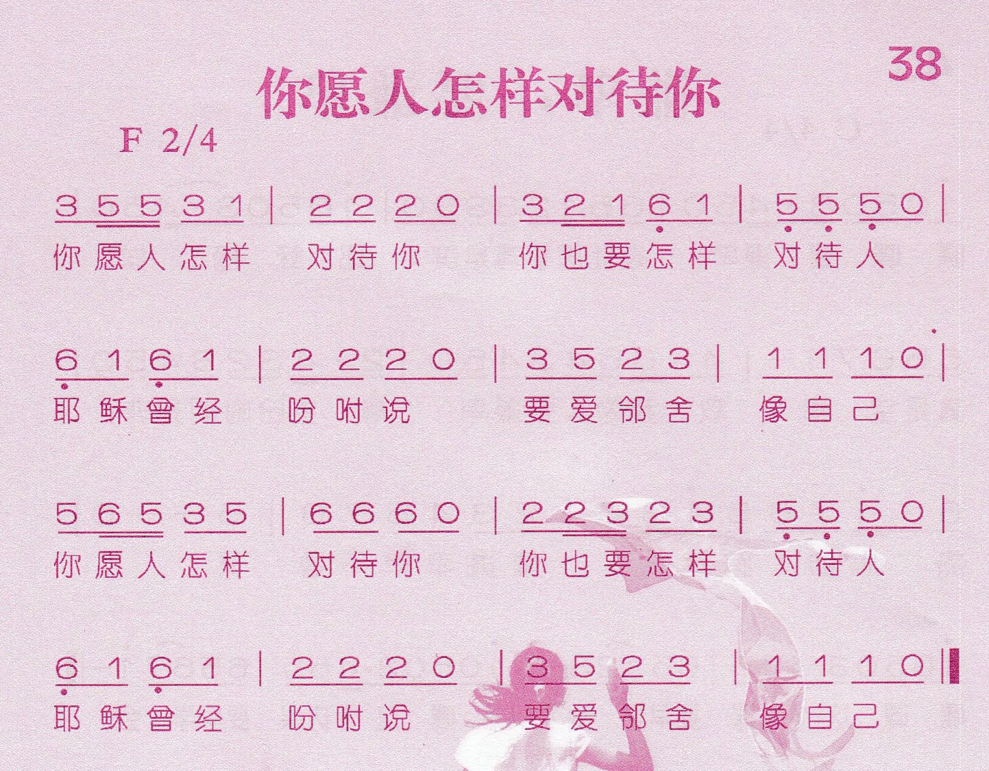 你愿人怎样对待你 第 1 页