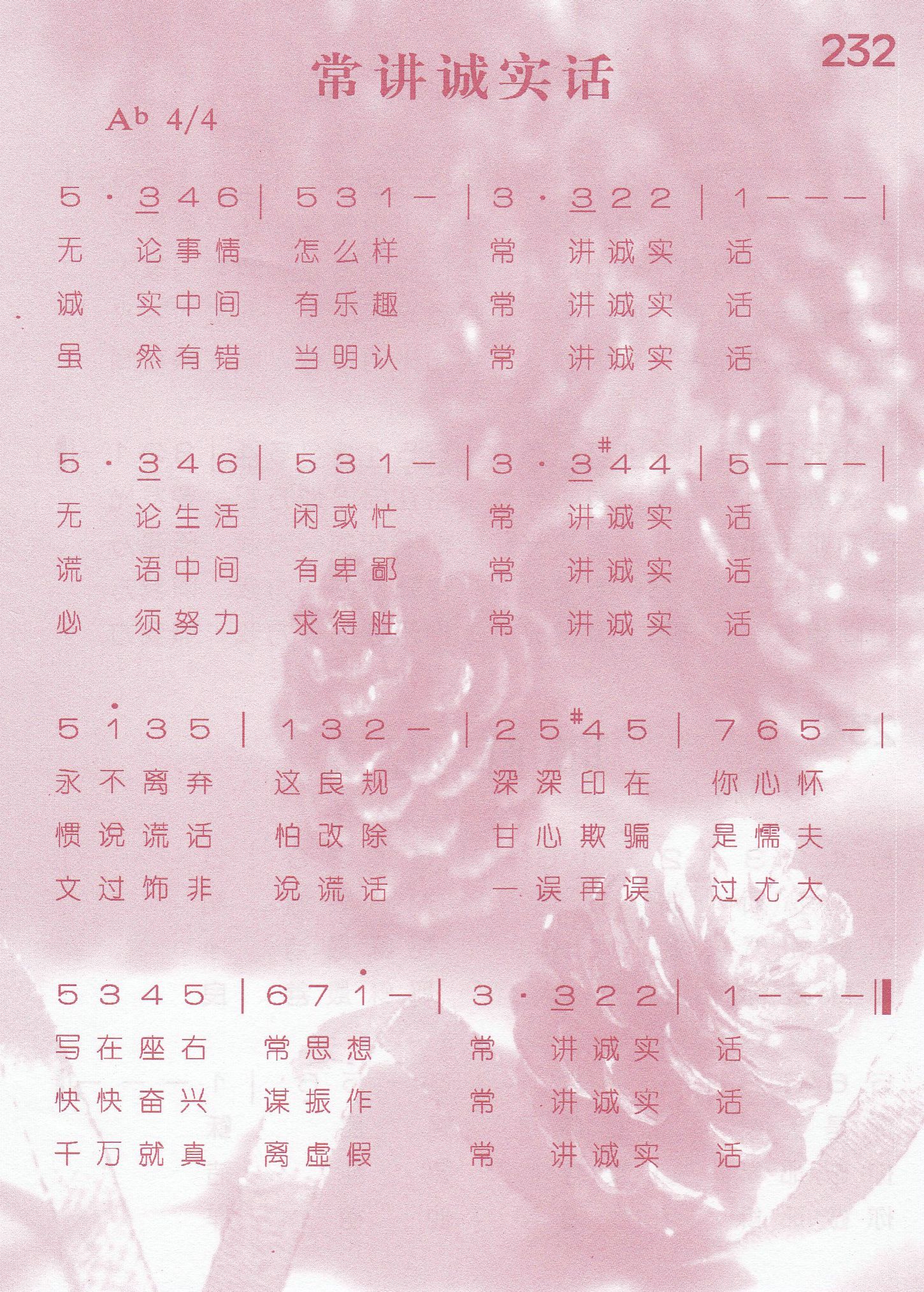 常讲诚实话 第 1 页