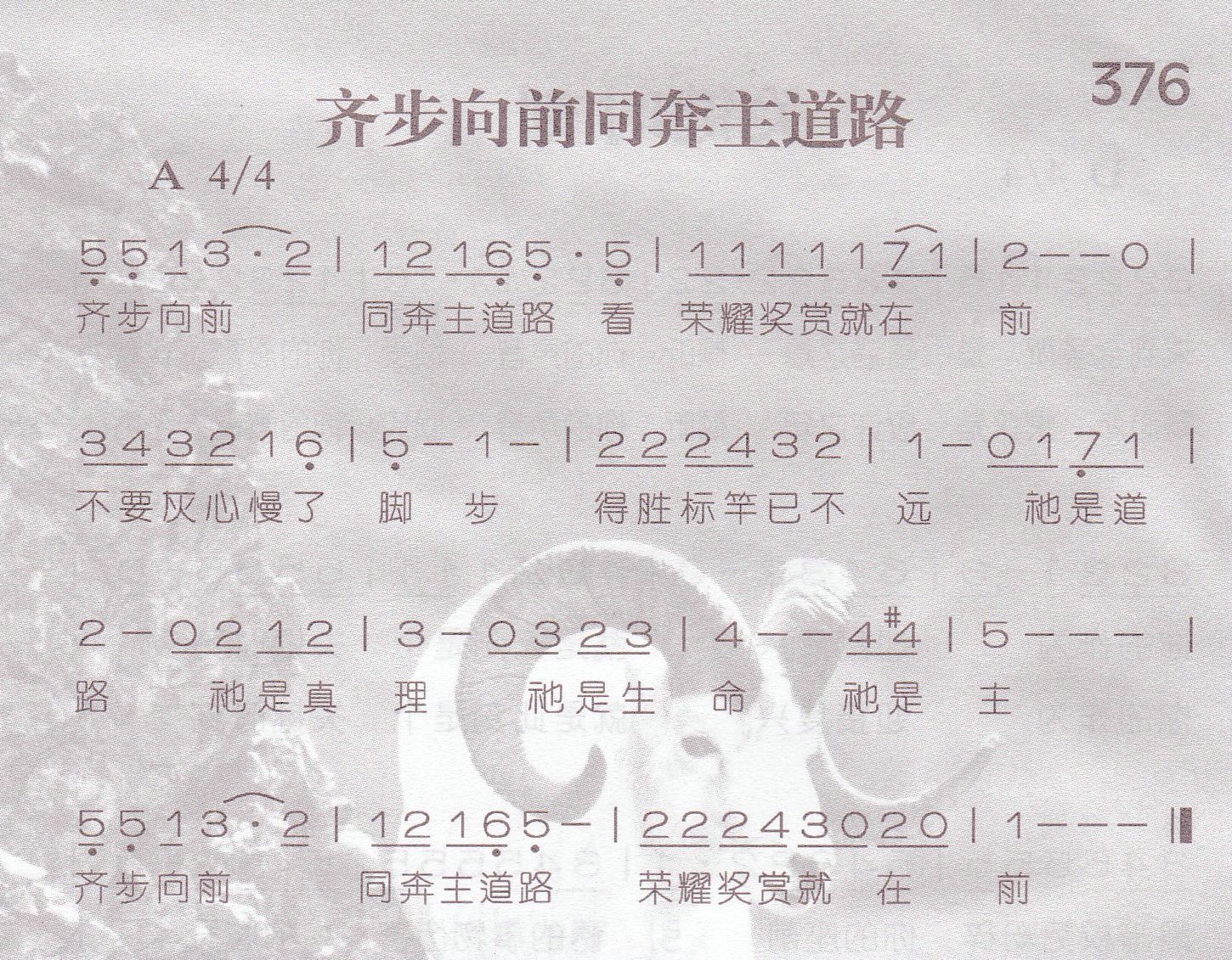 齐步向前同奔主道路 第 1 页