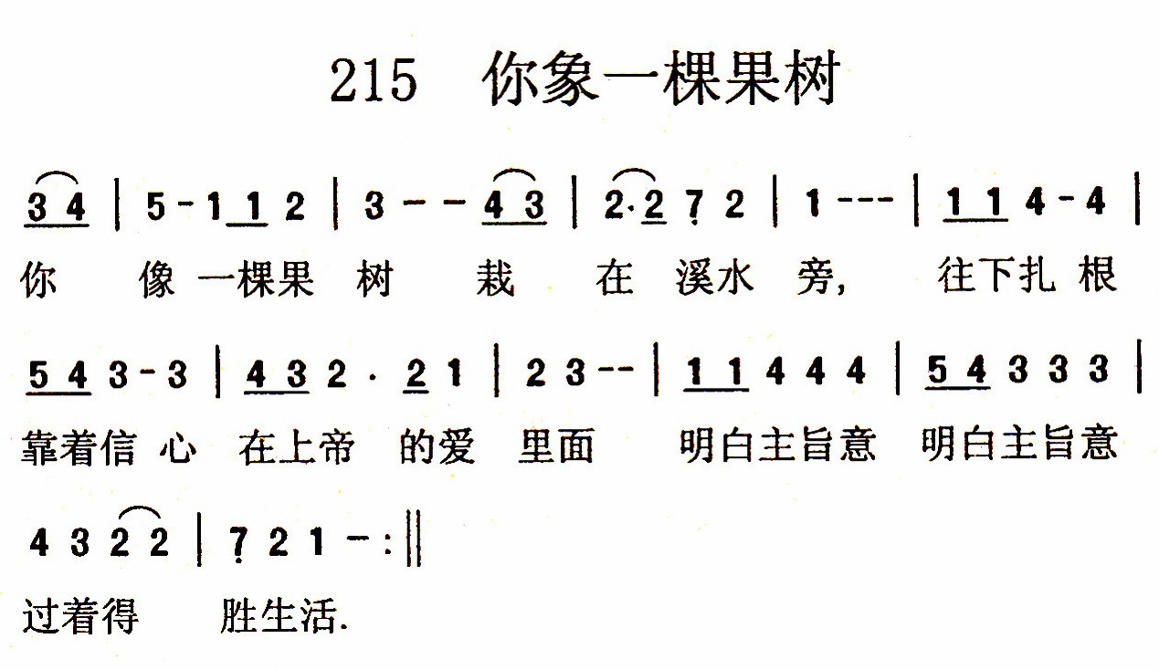 你像一棵果树 第 1 页