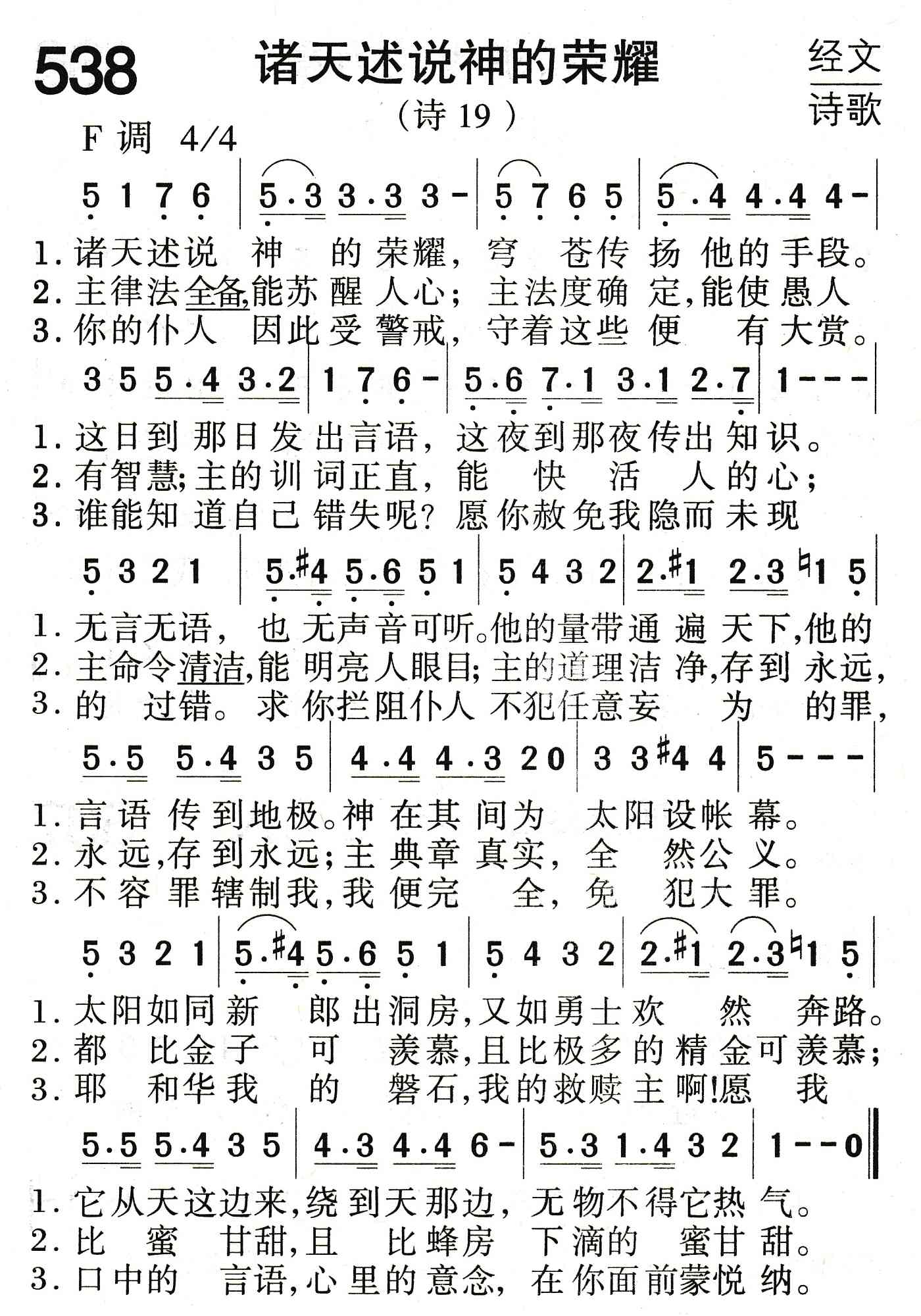 诸天述说神的荣耀 第 1 页