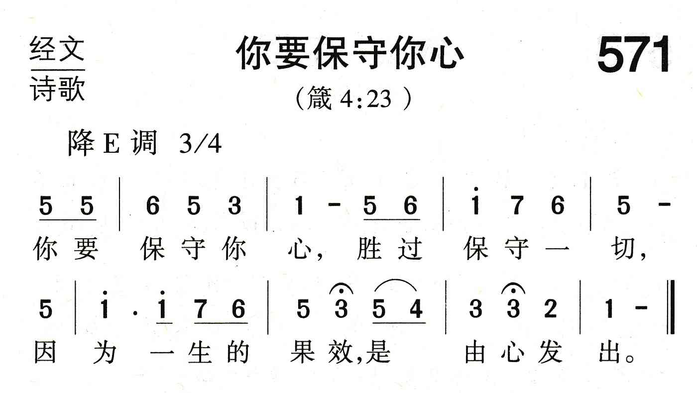你要保守你心 第 1 页