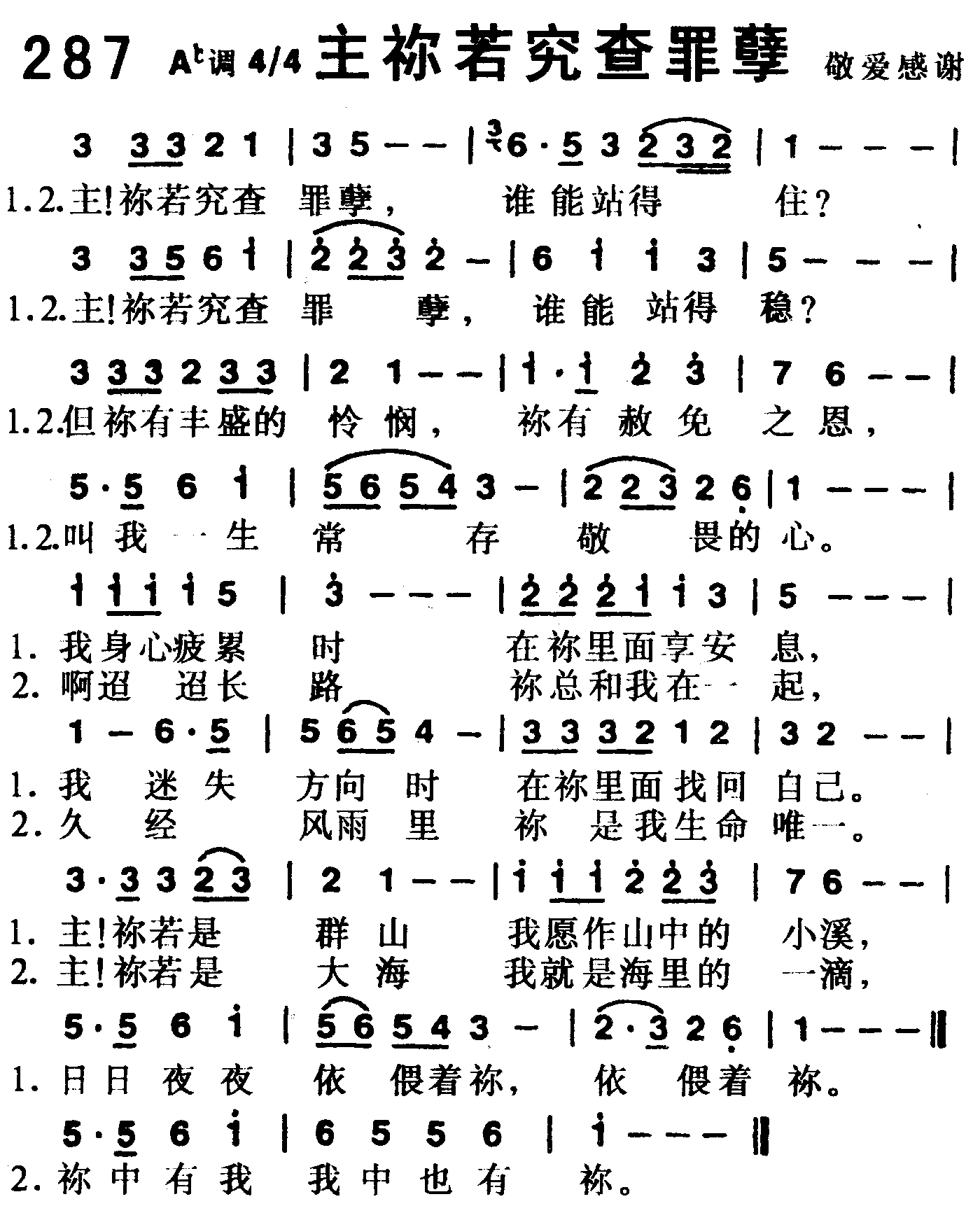 主你若究查罪孽 第 1 页