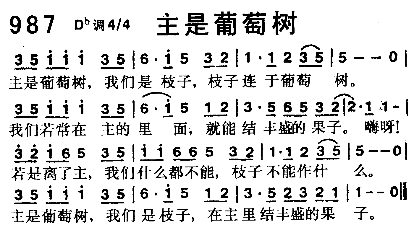 主是葡萄树 第 1 页