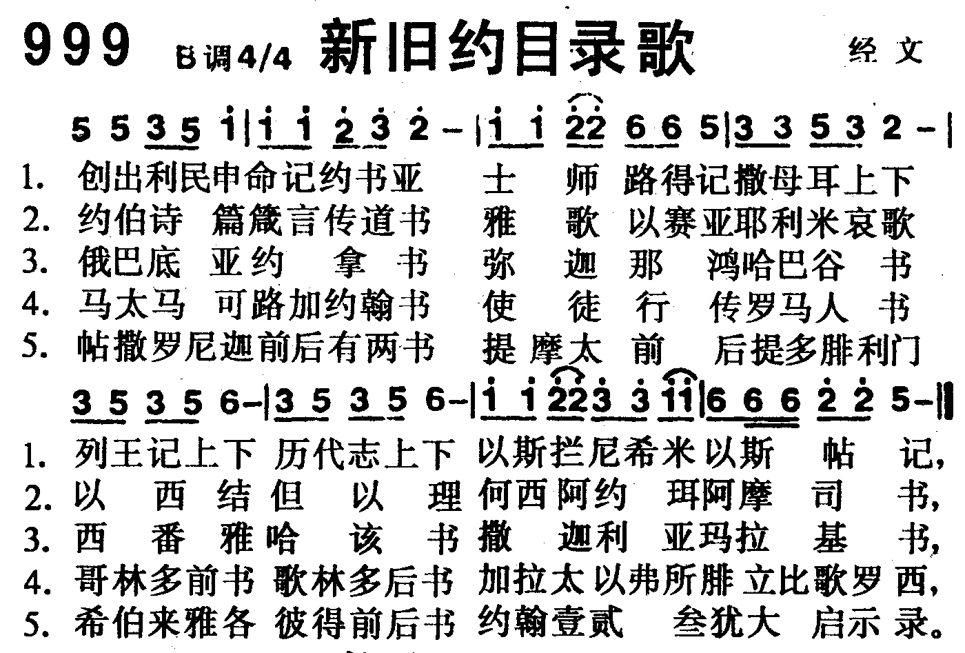 新旧约目录歌 第 1 页