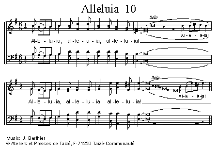 Alleluia 10 官方五线谱 第 1 页