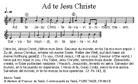 Ad te Jesu Christe 官方五线谱 第 1 页