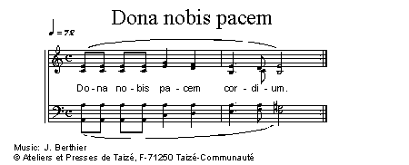 Dona nobis pacem 官方五线谱 第 1 页