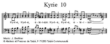 Kyrie eleison 10 官方五线谱 第 1 页