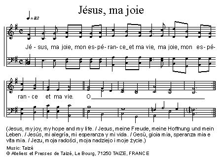 Jésus, ma joie 官方五线谱 第 1 页
