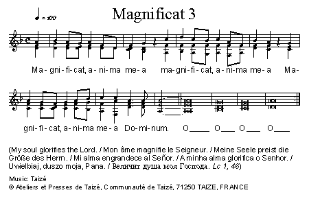 Magnificat 3 官方五线谱 第 1 页
