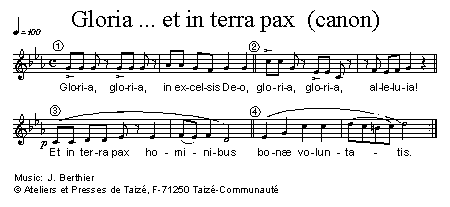 Gloria... et in terra pax 官方五线谱 第 1 页