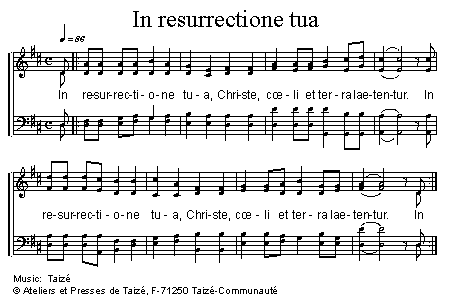 In resurrectione tua 官方五线谱 第 1 页
