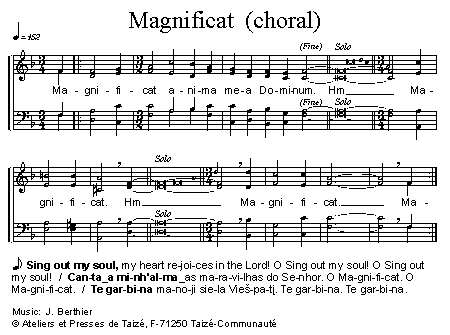 Magnificat (choral) 官方五线谱 第 1 页