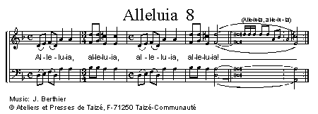 Alleluia 8 官方五线谱 第 1 页