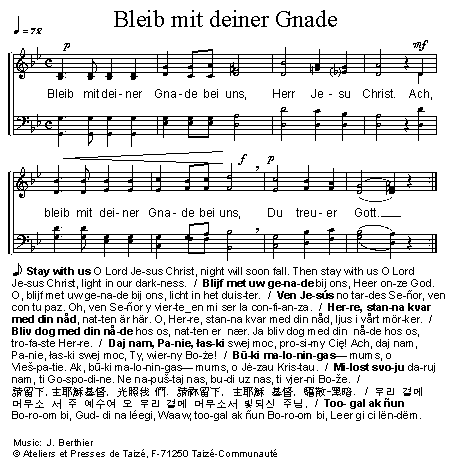 Bleib mit deiner Gnade 官方五线谱 第 1 页