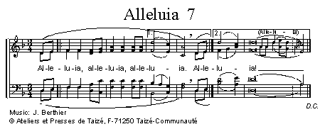 Alleluia 7 官方五线谱 第 1 页