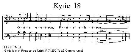Kyrie eleison 18 官方五线谱 第 1 页