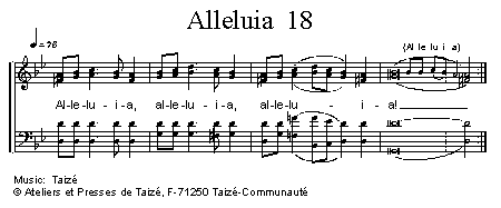 Alleluia 18 官方五线谱 第 1 页