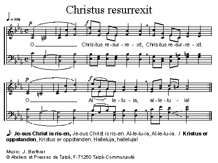 Christus resurrexit 官方五线谱 第 1 页