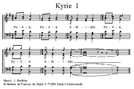 Kyrie eleison 1 官方五线谱 第 1 页
