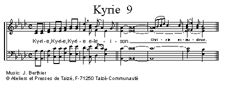 Kyrie eleison 9 官方五线谱 第 1 页