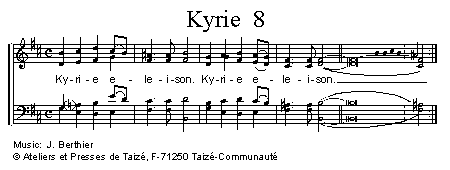 Kyrie eleison 8 官方五线谱 第 1 页
