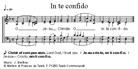 In te confido 官方五线谱 第 1 页