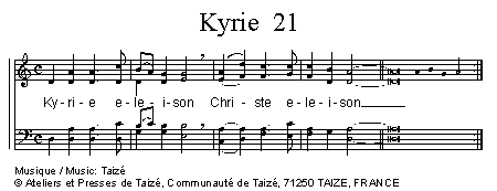 Kyrie eleison 21 官方五线谱 第 1 页