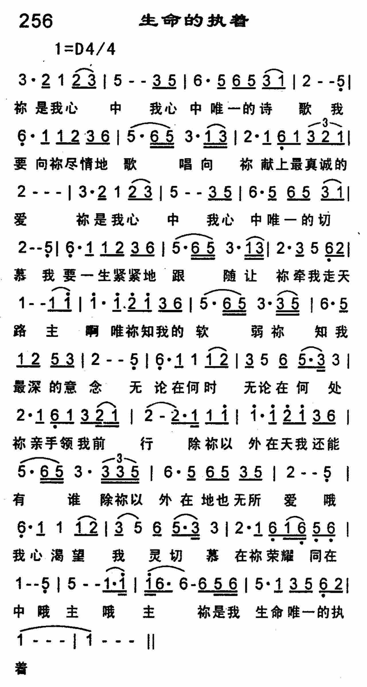 生命的执着 第 1 页