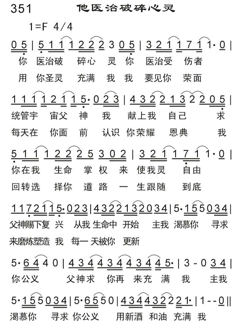 他医治破碎心灵 第 1 页