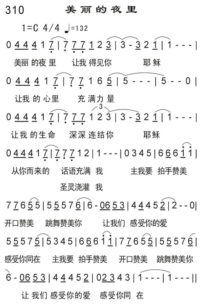 美丽的夜里 第 1 页