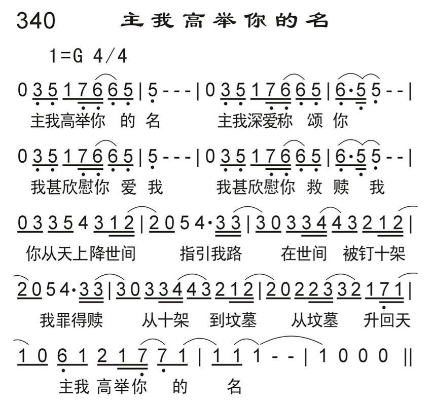 主我高举你的名 第 1 页